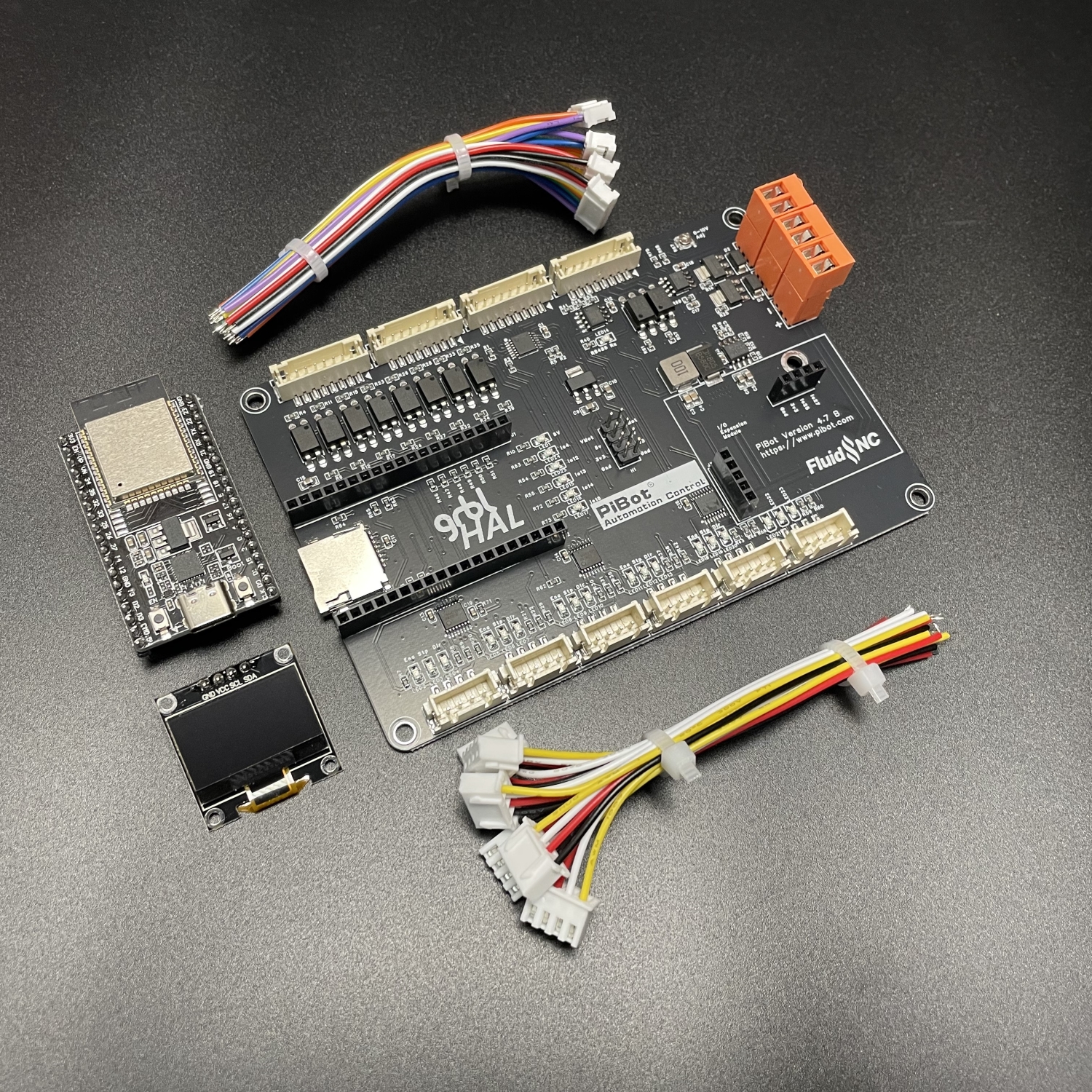 PiBot FluidNC GRBL Laser CNC Controller V4.7B top